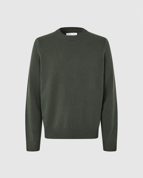 ISAK KNIT SWEATER 15010 / DARK EVERGREEN