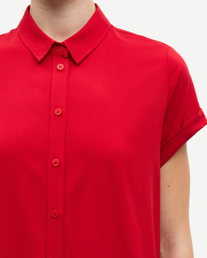 MAJAN SS SHIRT 9942 / HAUTE RED