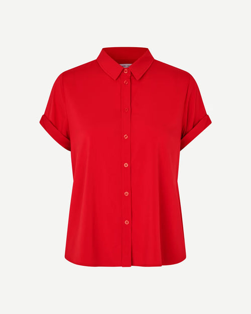MAJAN SS SHIRT 9942 / HAUTE RED