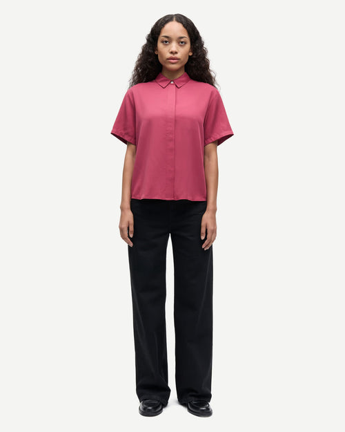 MINA SS SHIRT 14028 / EARTH RED