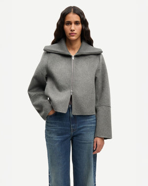 SACLEO JACKET 15772 / GUN METAL MEL.