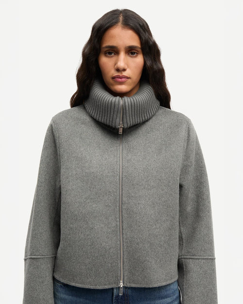 SACLEO JACKET 15772 / GUN METAL MEL.