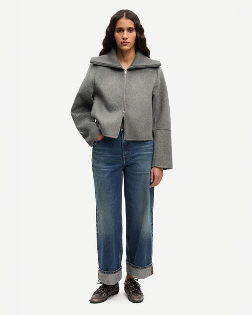 SACLEO JACKET 15772 / GUN METAL MEL.