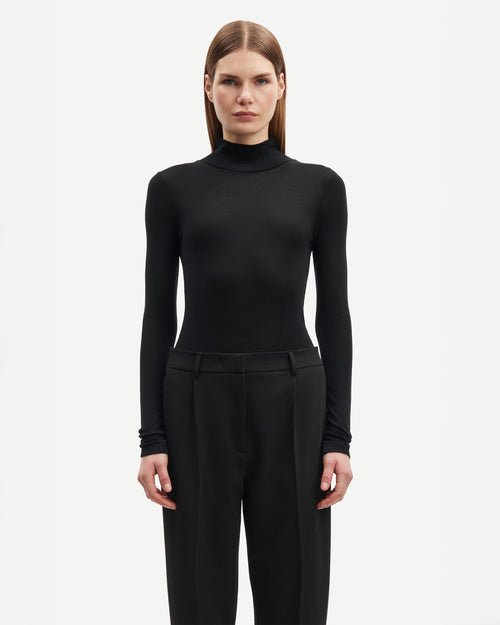 SADOU T-N T-SHIRT LS 15499 / BLACK