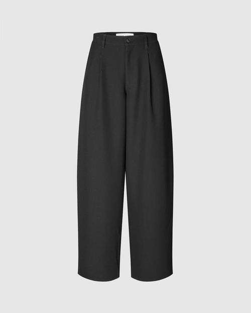 SAHARPER PLEAT TROUSERS 15790 / BLACK