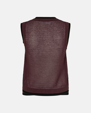 SALIV VEST 15699 / FUDGE