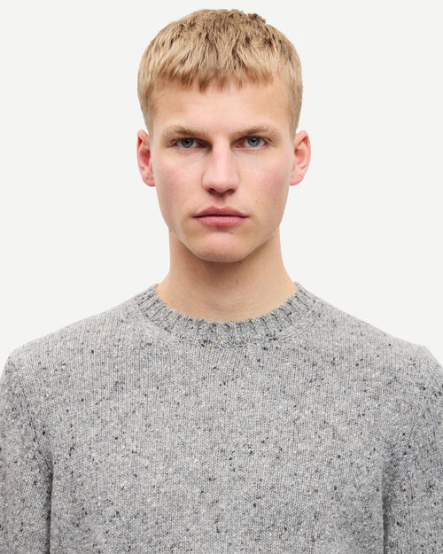 SANATANIEL SWEATER 15724 / GREY MEL.