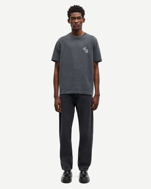 SAPHIL T-SHIRT 15489 / WASHED BLACK WALLPAPER