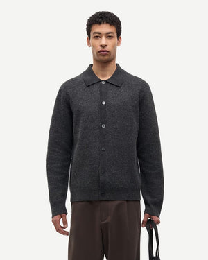 SARICHARD CARDIGAN 15561 / DARK GREY MEL.