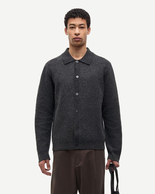 SARICHARD CARDIGAN 15561 / DARK GREY MEL.