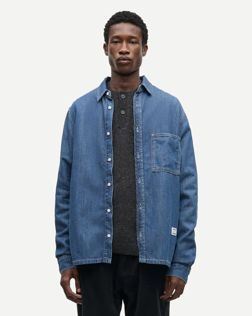 SARYAN O SHIRT 16195 / MID BLUE