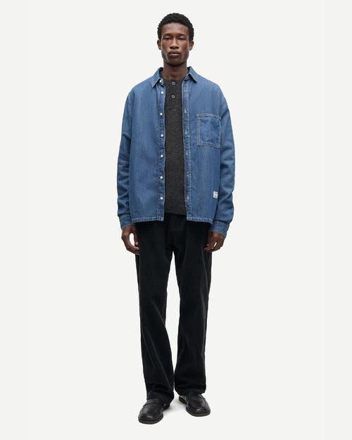 SARYAN O SHIRT 16195 / MID BLUE