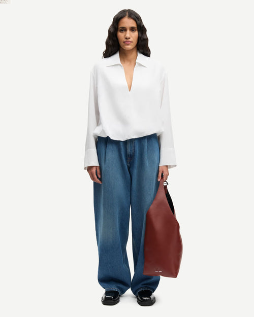 SAHARPER PLEAT JEANS 15893 / FLUID DENIM