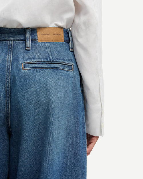 SAHARPER PLEAT JEANS 15893 / FLUID DENIM