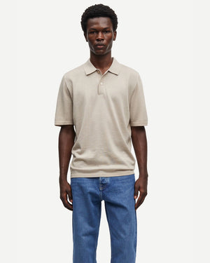 SAROWAN KNIT POLO 15477 / PURE CASHMERE