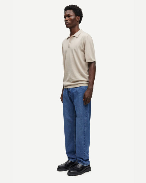 SAROWAN KNIT POLO 15477 / PURE CASHMERE