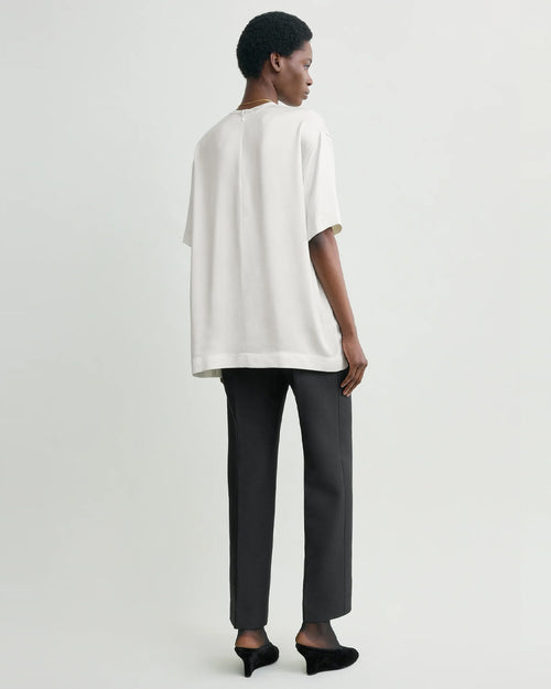 SATIN TEE / WHITE