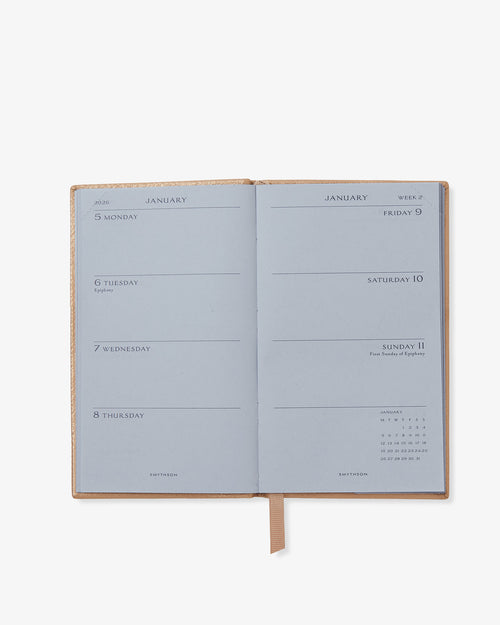 2026 PANAMA WEEKLY DIARY WITH POCKET / BRONZE