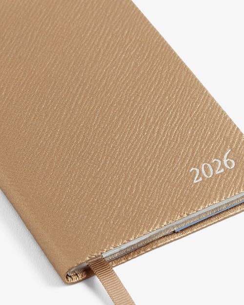 2026 PANAMA WEEKLY DIARY WITH POCKET / BRONZE