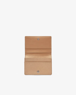 PANAMA FOLDED CARD CASE WITH SNAP CLOSURE / BRONZE