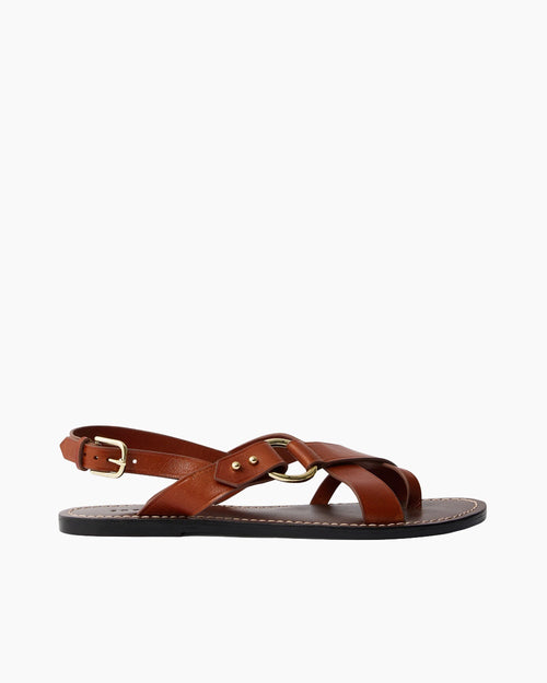 FLORENCE SANDALS / COGNAC