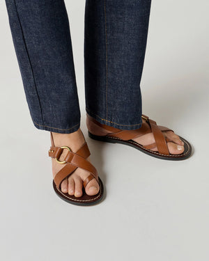 FLORENCE SANDALS / COGNAC