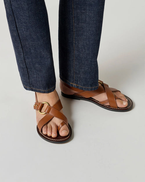FLORENCE SANDALS / COGNAC
