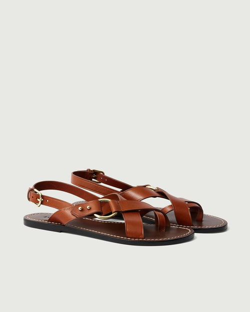 FLORENCE SANDALS / COGNAC