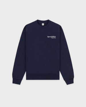 PLAY TENNIS CREWNECK / NAVY WHITE