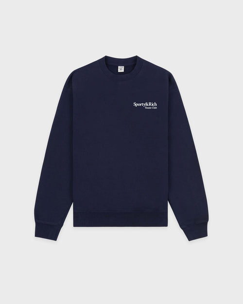 PLAY TENNIS CREWNECK / NAVY WHITE