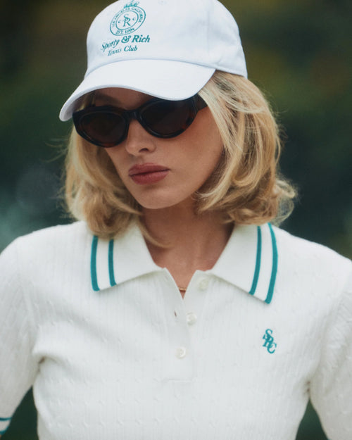 CROWN TENNIS HAT / WHITE