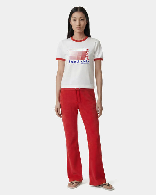 BOLD HEALTH SOFT RINGER TEE / WHITE/SPORTS