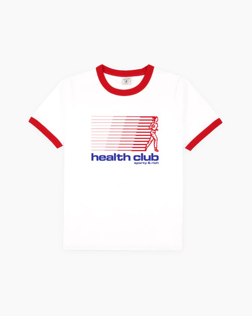 BOLD HEALTH SOFT RINGER TEE / WHITE/SPORTS