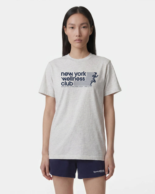 USA WELLNESS CLUB T-SHIRT / HEATHER GRAY