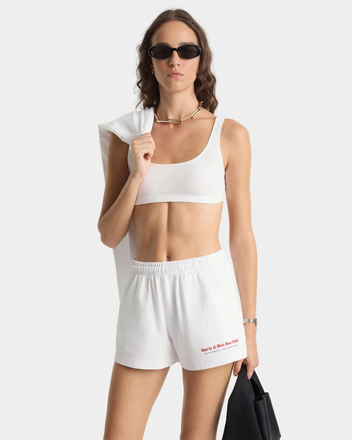 RUN CLUB DISCO SHORT / WHITE