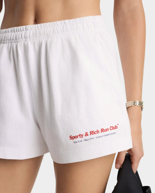 RUN CLUB DISCO SHORT / WHITE