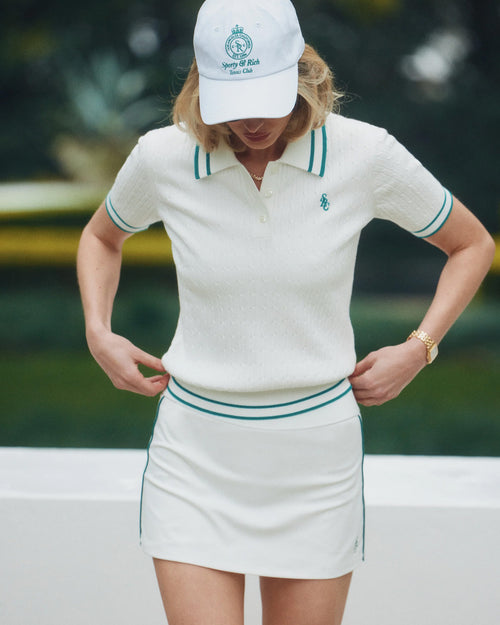 CROWN TENNIS HAT / WHITE
