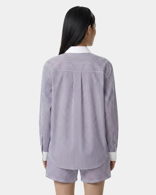 SRC OVERSIZED SHIRT / NAVY STRIPE