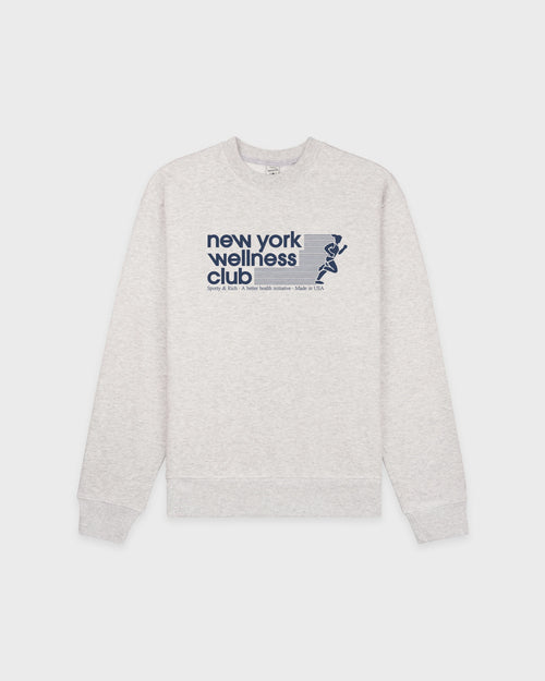 USA WELLNESS CLUB CREWNECK / HEATHER GRAY