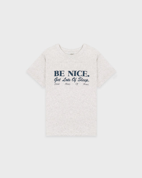 BE NICE ESSENTIAL TEE / HEATHER GRAY