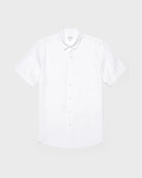 LINEN SS SHIRT / WHITE