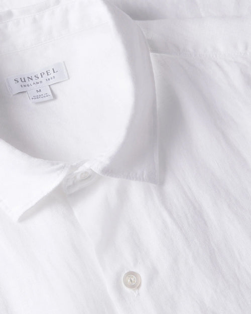 LINEN SS SHIRT / WHITE