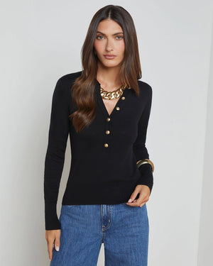 STERLING SWEATER / BLACK / GOLD