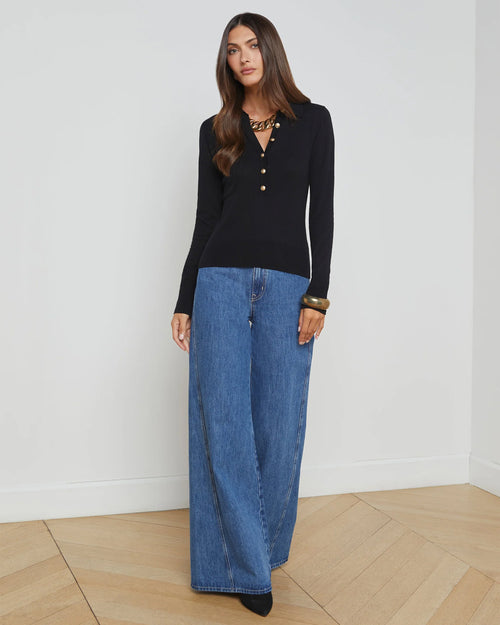 STERLING SWEATER / BLACK / GOLD