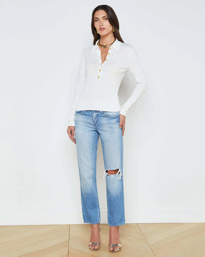 STERLING SWEATER / WHITE / GOLD