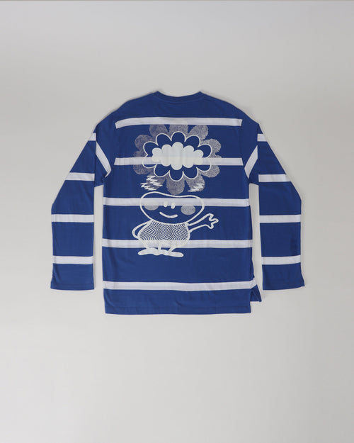 HEADS IN THE CLOUDS STRIPES LONGSLEEVE / BLUE & WHITE STRIPES
