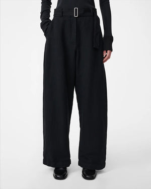 CHATTO BELTED PANT / BLACK