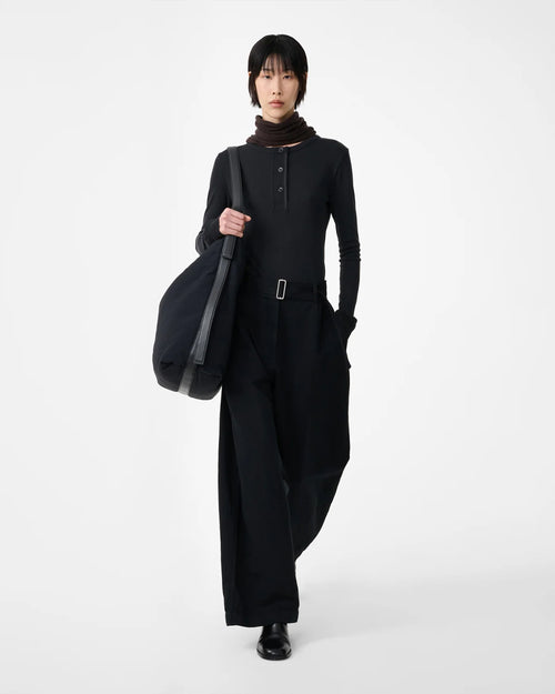 CHATTO BELTED PANT / BLACK