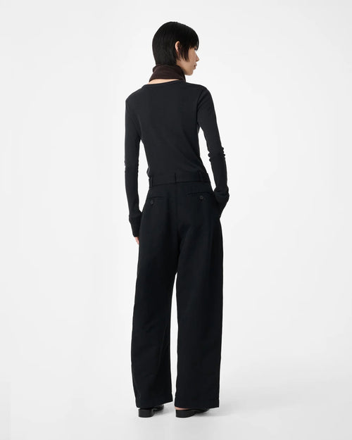 CHATTO BELTED PANT / BLACK