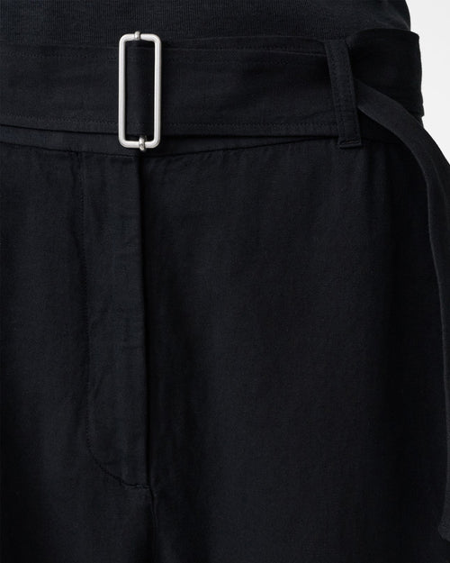 CHATTO BELTED PANT / BLACK